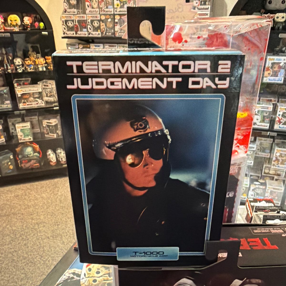 Neca Terminator 2 Judgement Day T-1000 Motorcycle Cop 7” Action Figure