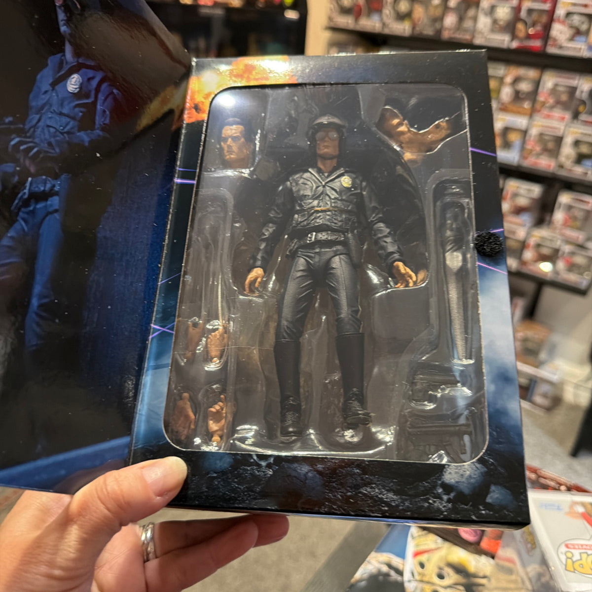 Neca Terminator 2 Judgement Day T-1000 Motorcycle Cop 7” Action Figure
