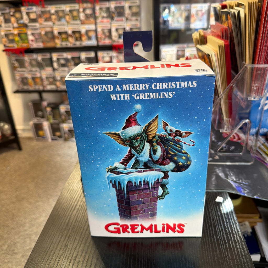 Neca Santa Stripe & Gizmo Gremlins