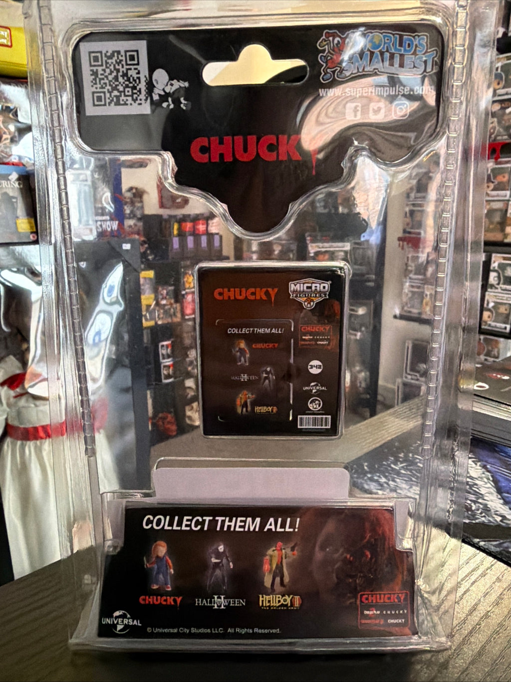 Super Impulse Micro Figures with Mini Display Case Chucky Child’s Play #5039