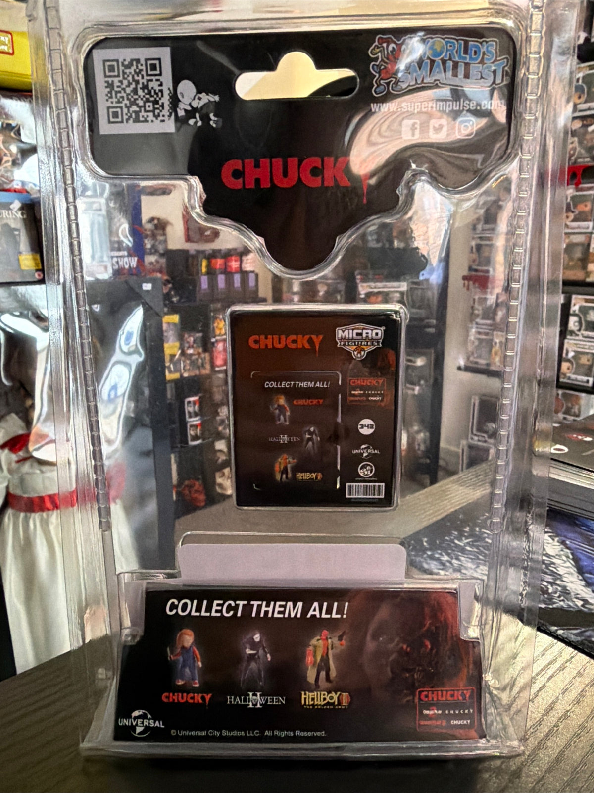 Super Impulse Micro Figures with Mini Display Case Chucky Child’s Play #5039