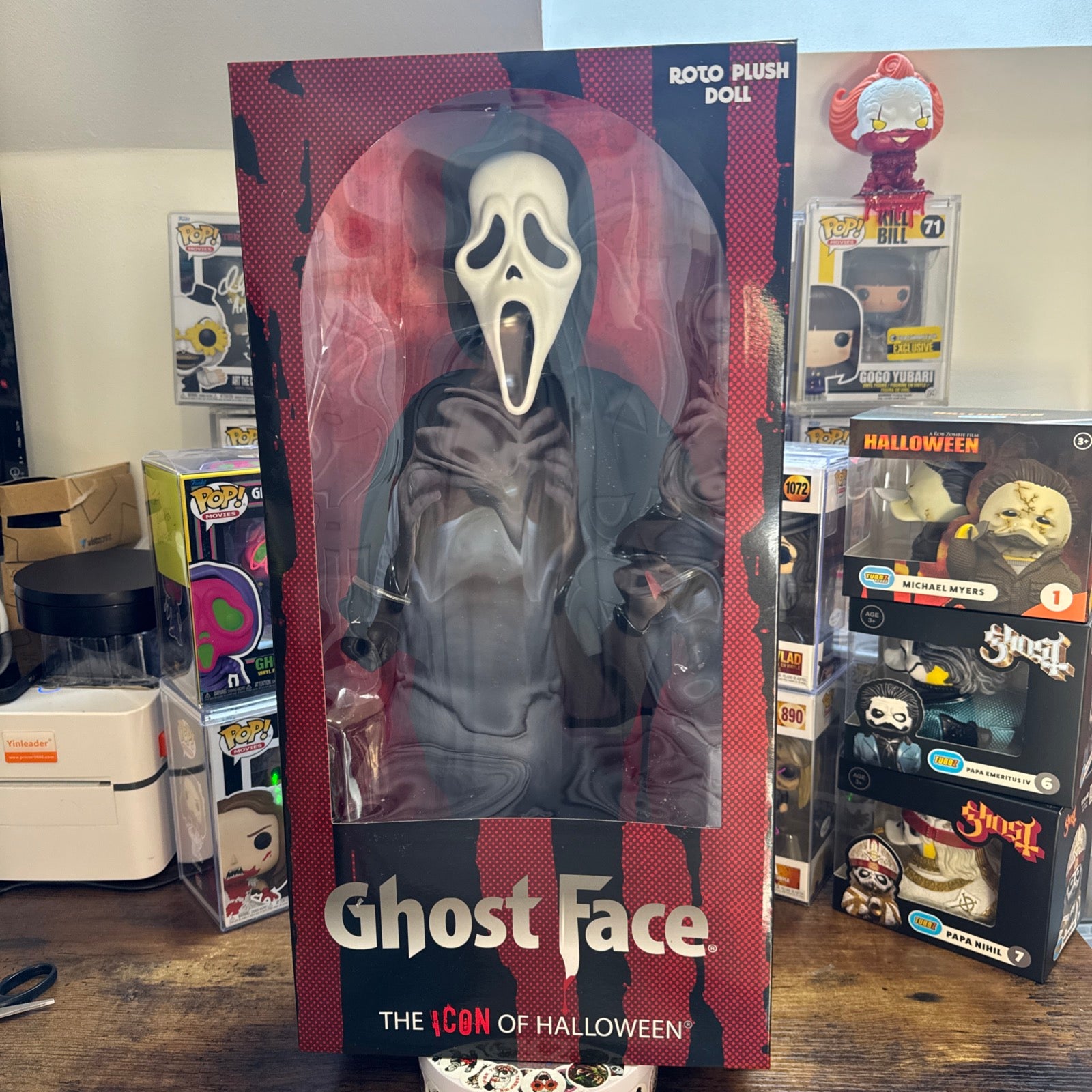 Ghost Face 18” Roto Plush Doll Mezco