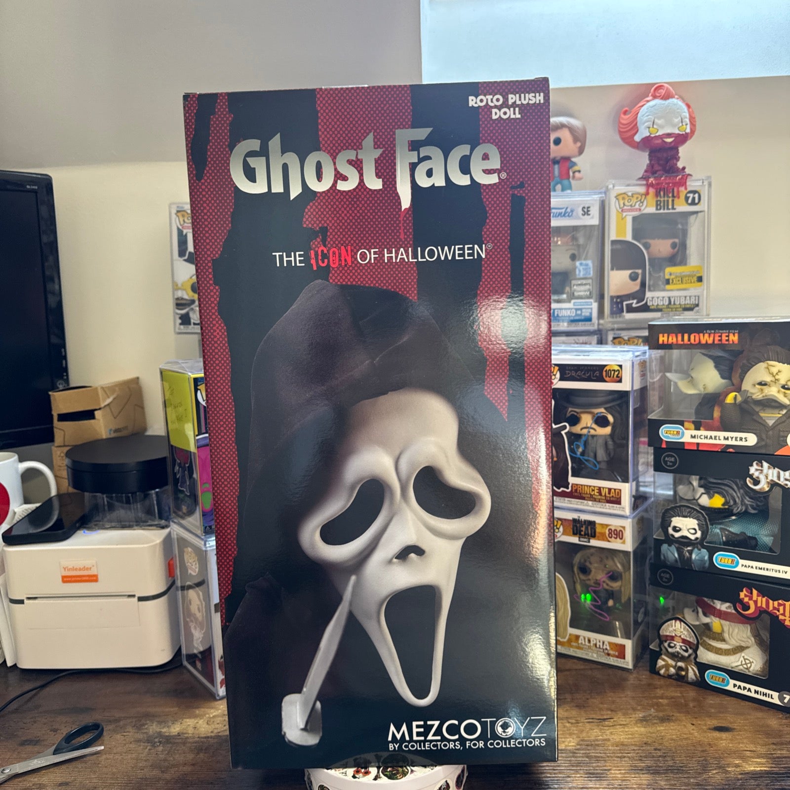Ghost Face 18” Roto Plush Doll Mezco