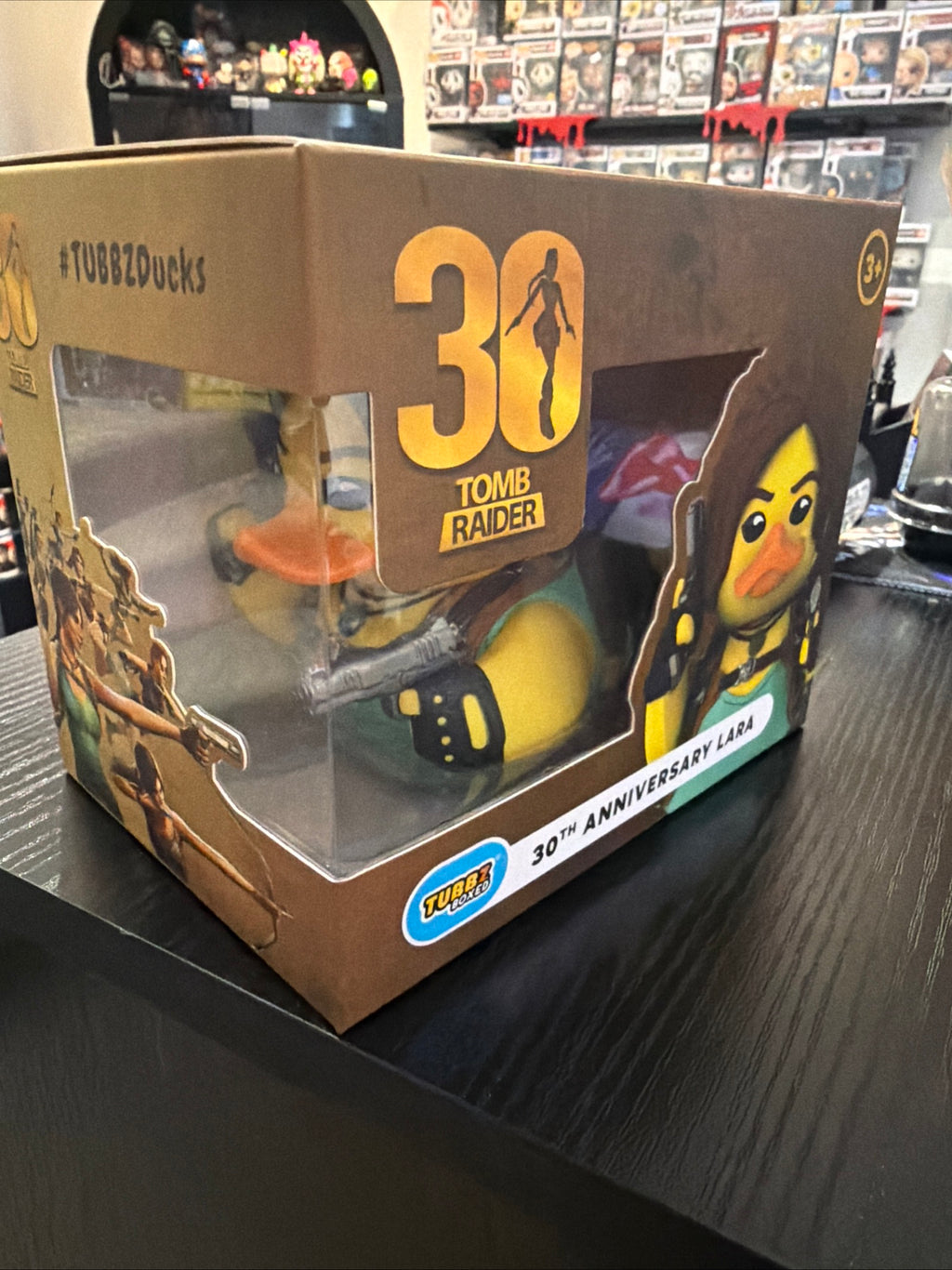 Tubbz Boxed Duck 30th Anniversary Lara Croft Tomb Raider Cosplaying Duck Figure