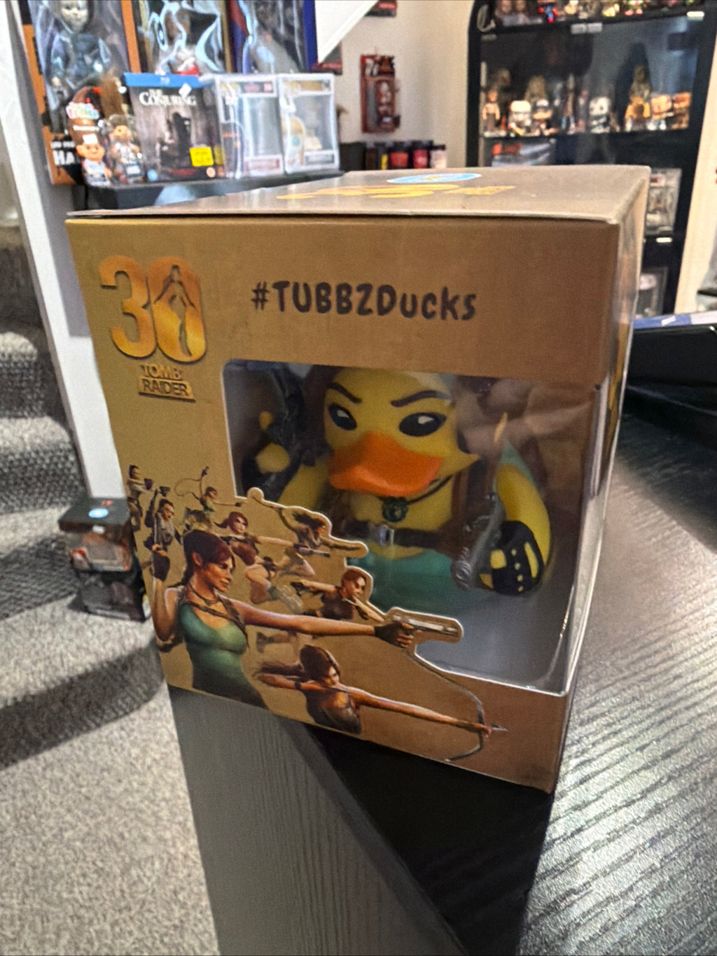 Tubbz Boxed Duck 30th Anniversary Lara Croft Tomb Raider Cosplaying Duck Figure