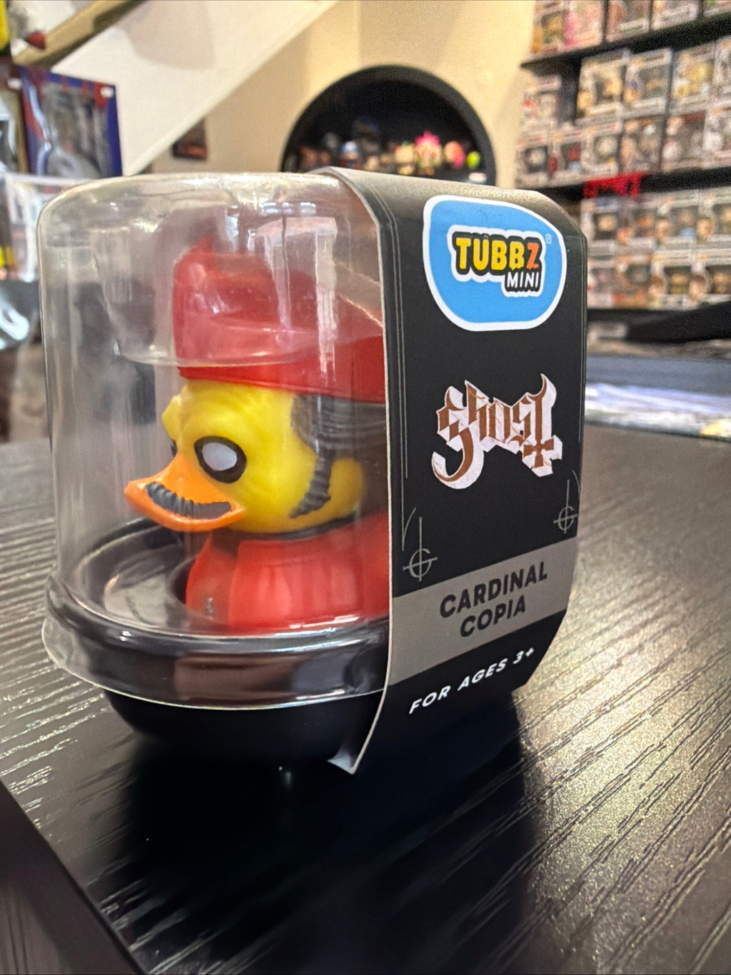 Mini Tubbz Cardinal Copia Ghost Cosplaying Duck Figure
