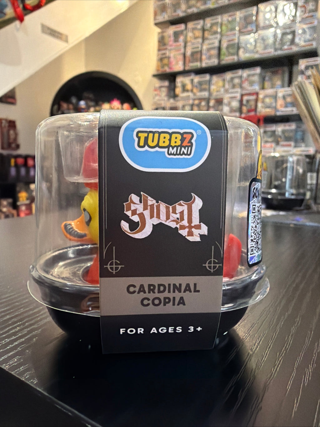Mini Tubbz Cardinal Copia Ghost Cosplaying Duck Figure