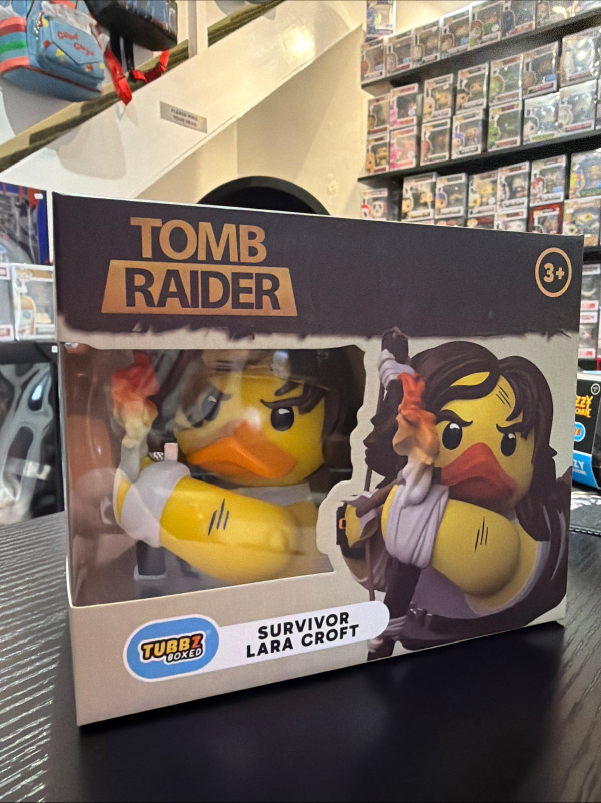 Tubbz Boxed Survivor Lara Croft Tomb Raider Cosplaying Duck Figure