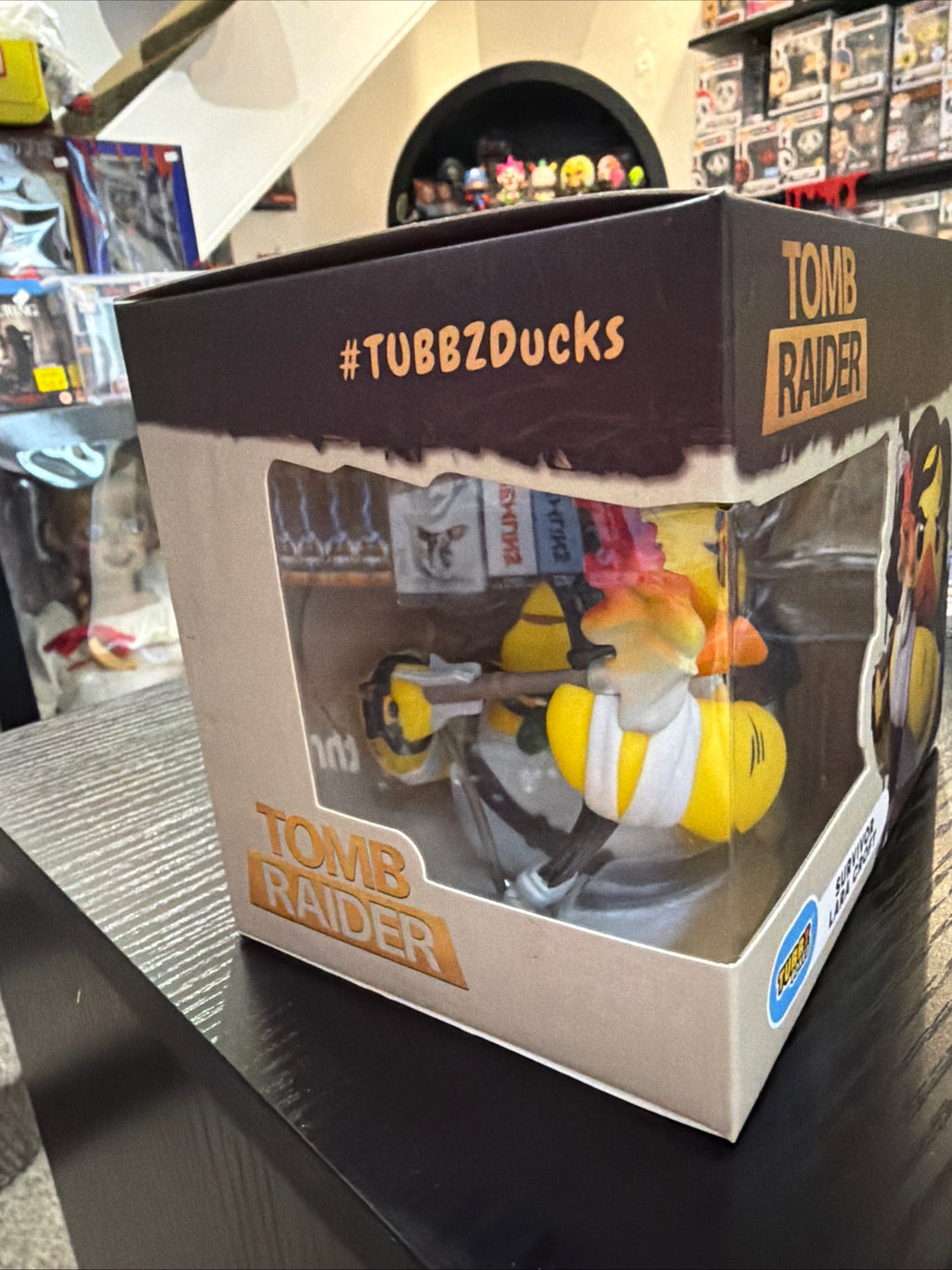 Tubbz Boxed Survivor Lara Croft Tomb Raider Cosplaying Duck Figure