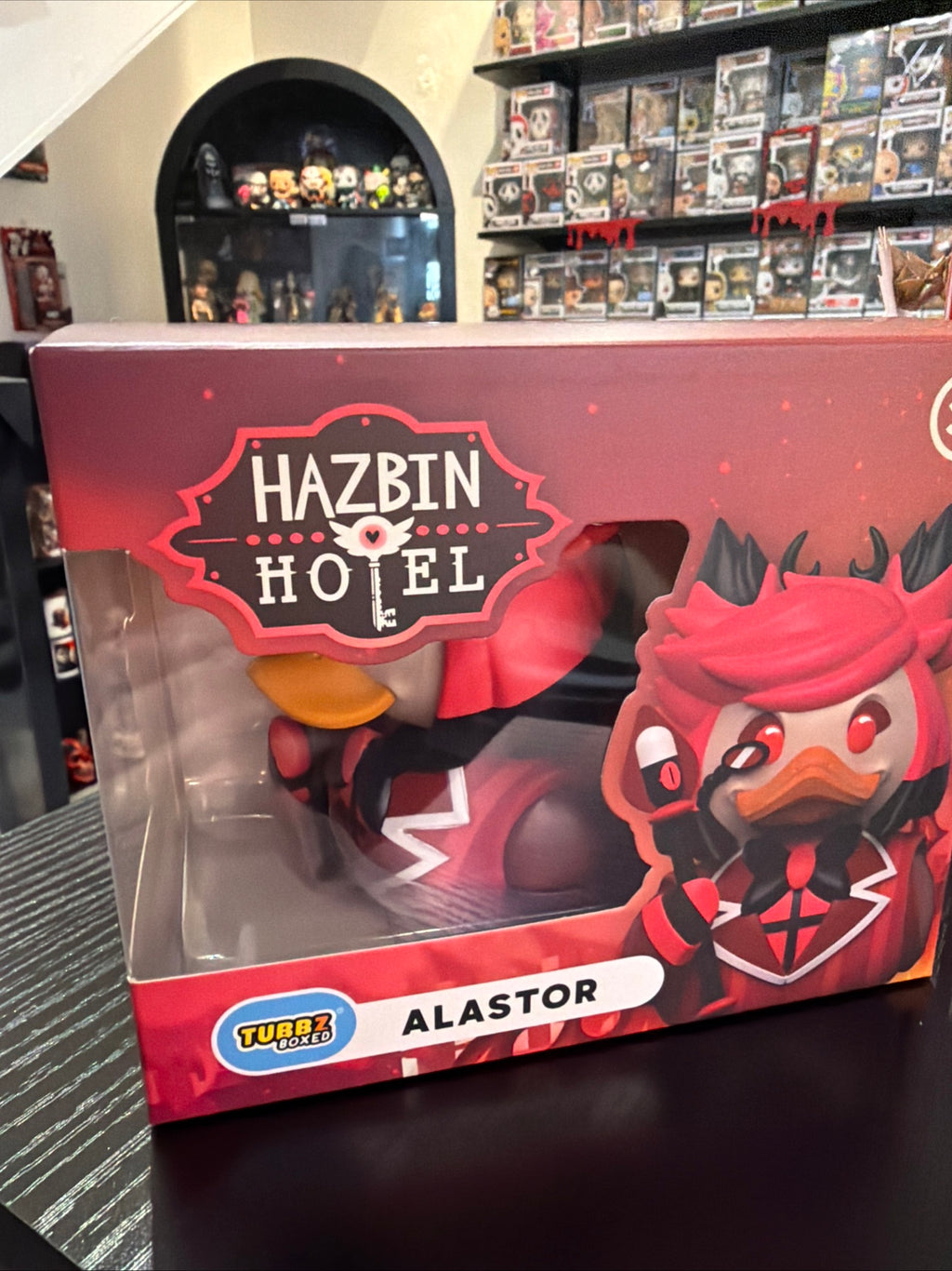 Tubbz Boxed Alastor Hazbin Hotel Alastor Cosplaying Duck Figure