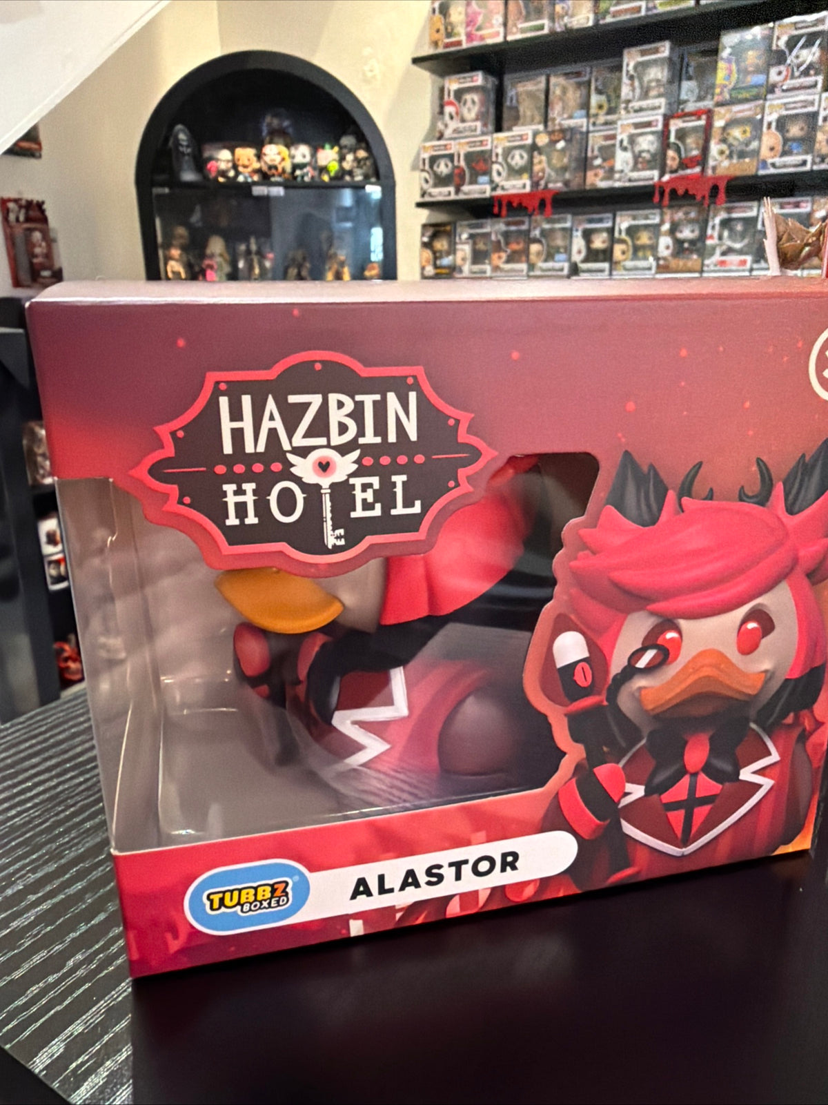 Tubbz Boxed Alastor Hazbin Hotel Alastor Cosplaying Duck Figure