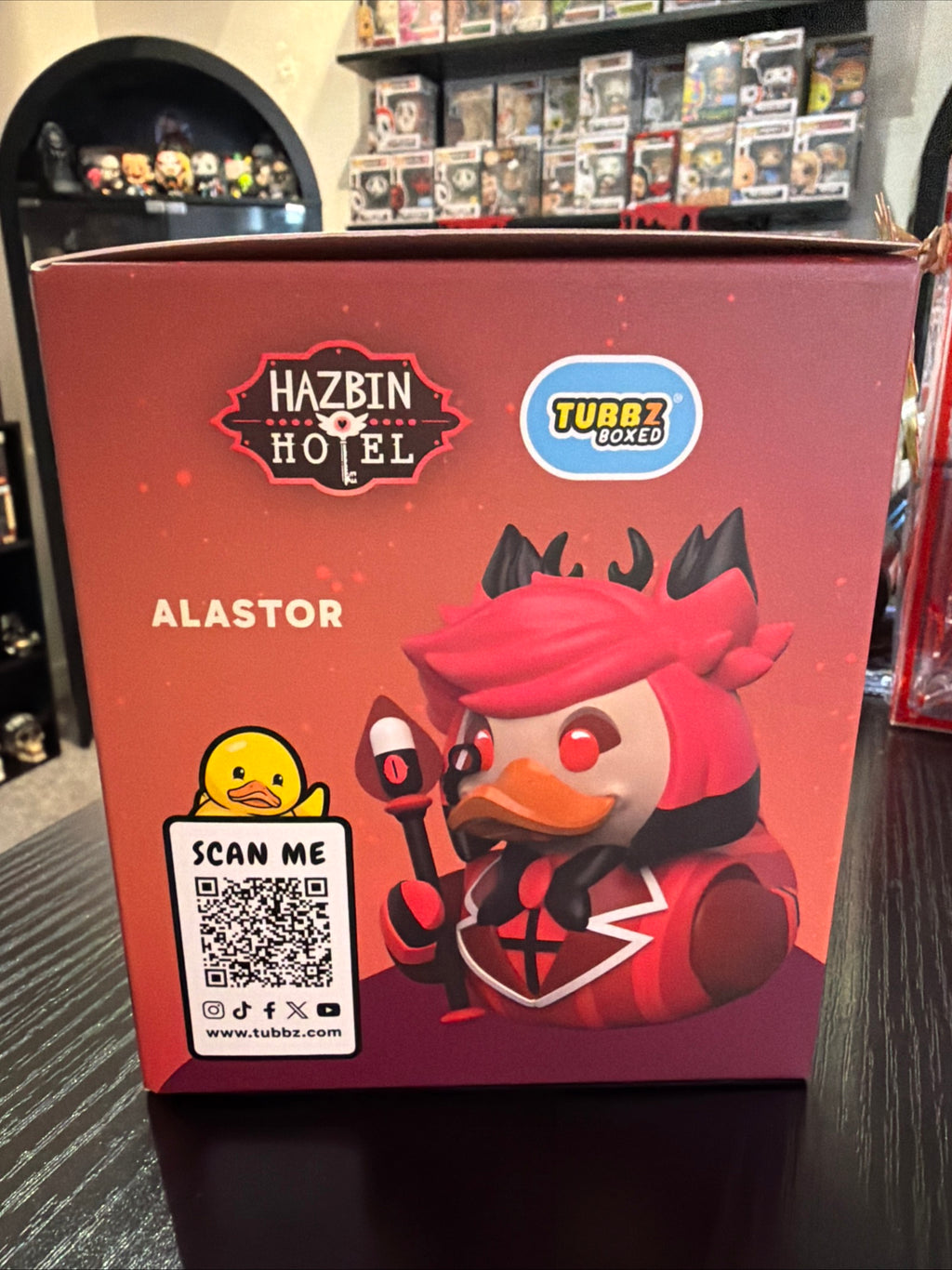 Tubbz Boxed Alastor Hazbin Hotel Alastor Cosplaying Duck Figure