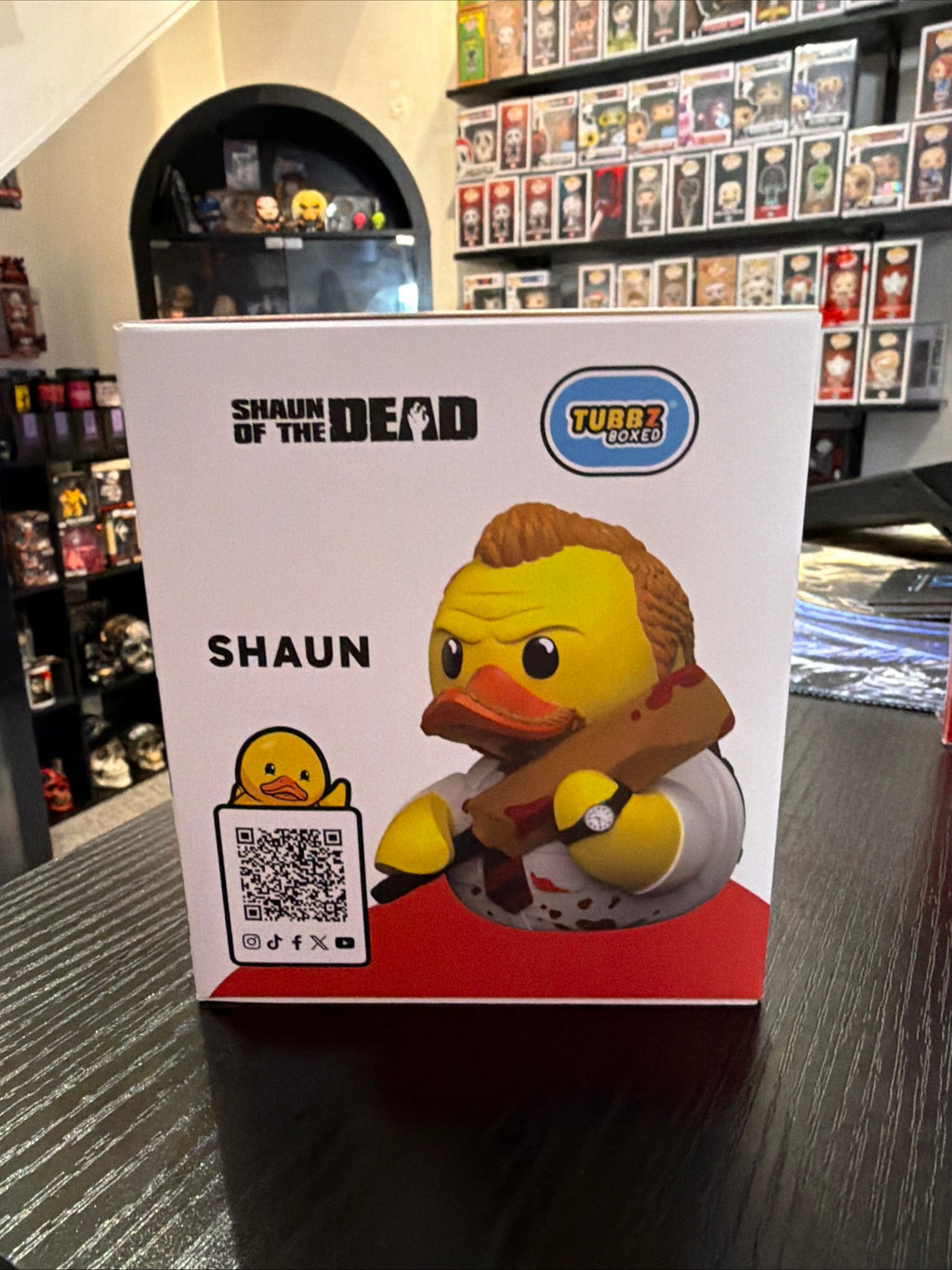 Tubbz Boxed Shaun Of The Dead Shaun Cosplaying Duck Figure