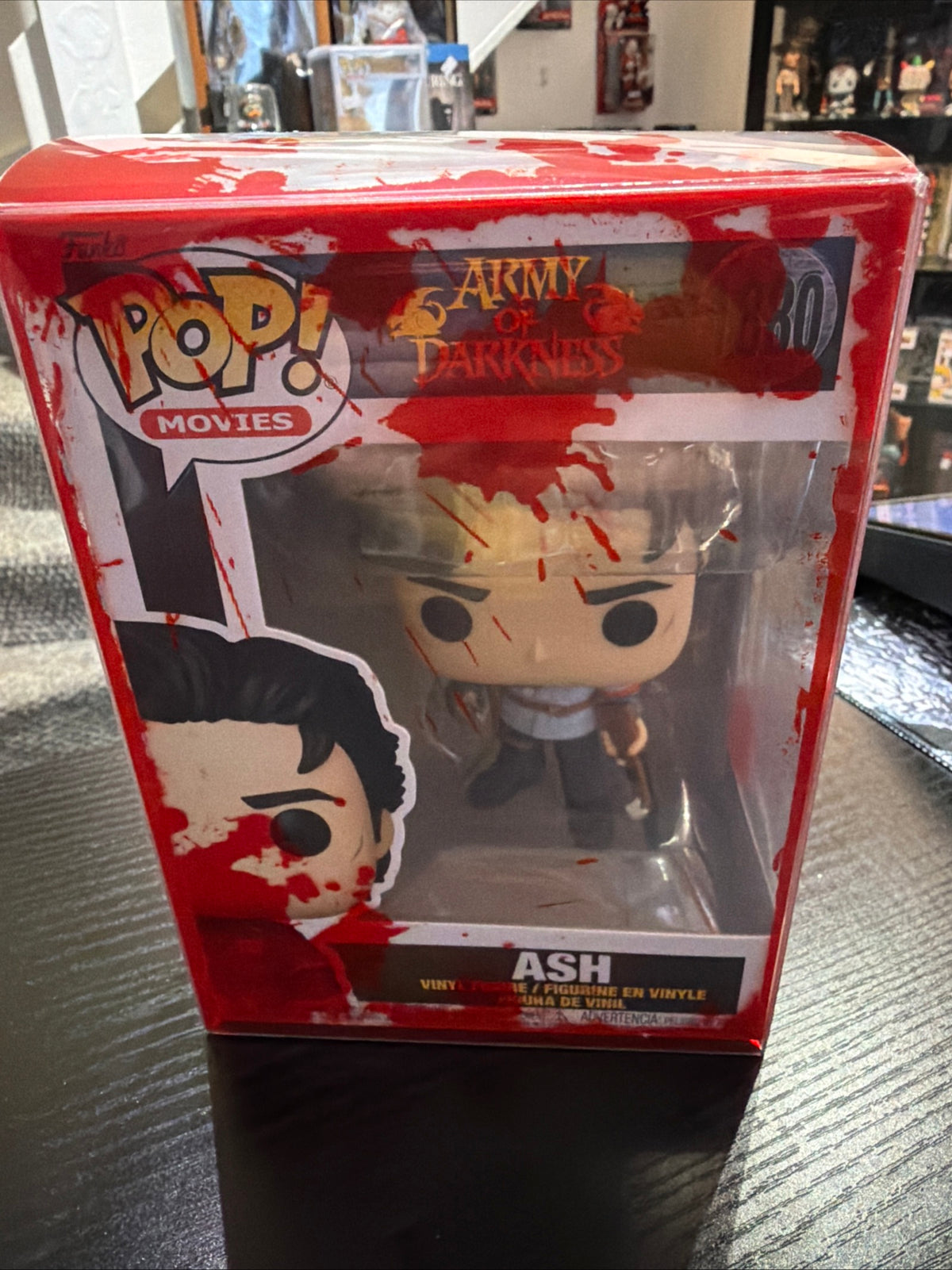Funko Pop! Army of Darkness Ash Evil Dead with Free Blood Splattered Protector #1880