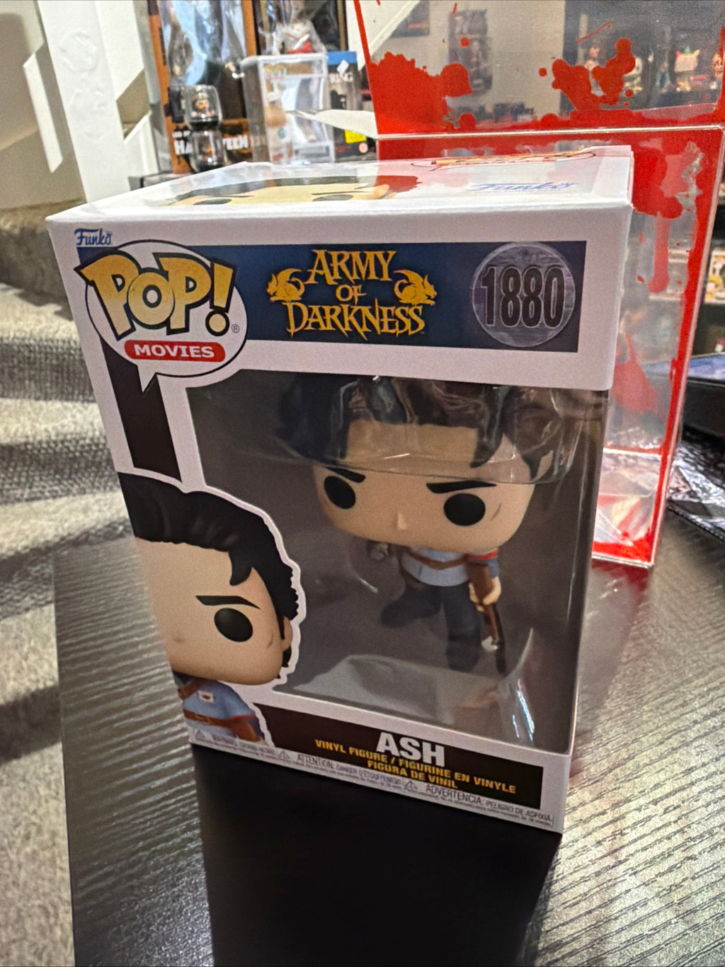 Funko Pop! Army of Darkness Ash Evil Dead with Free Blood Splattered Protector #1880
