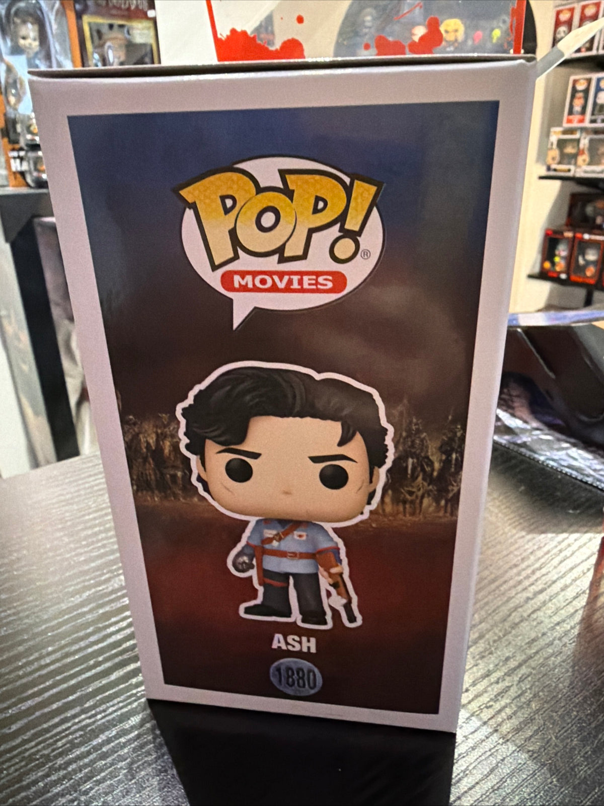 Funko Pop! Army of Darkness Ash Evil Dead with Free Blood Splattered Protector #1880