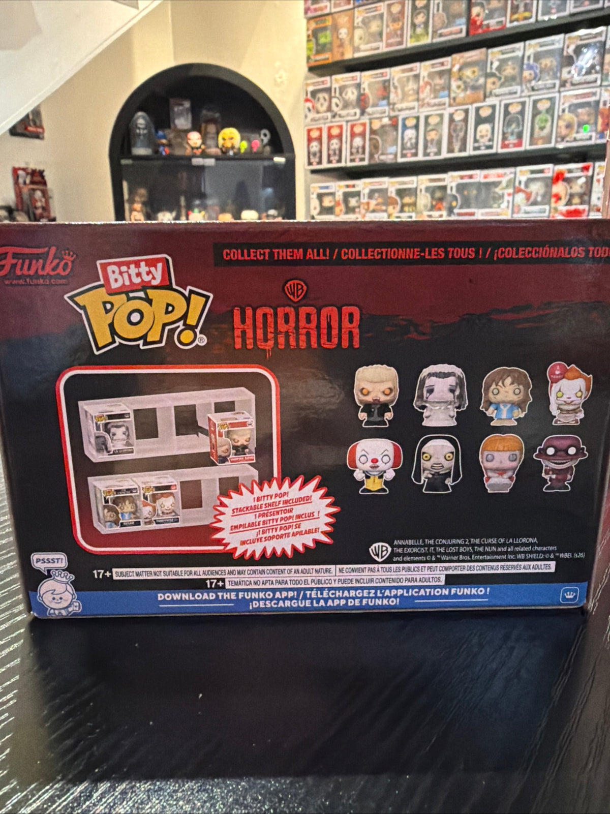 Funko Bitty Pop! Horror Collection Pennywise, The Nun, Annabelle & The Crooked Man