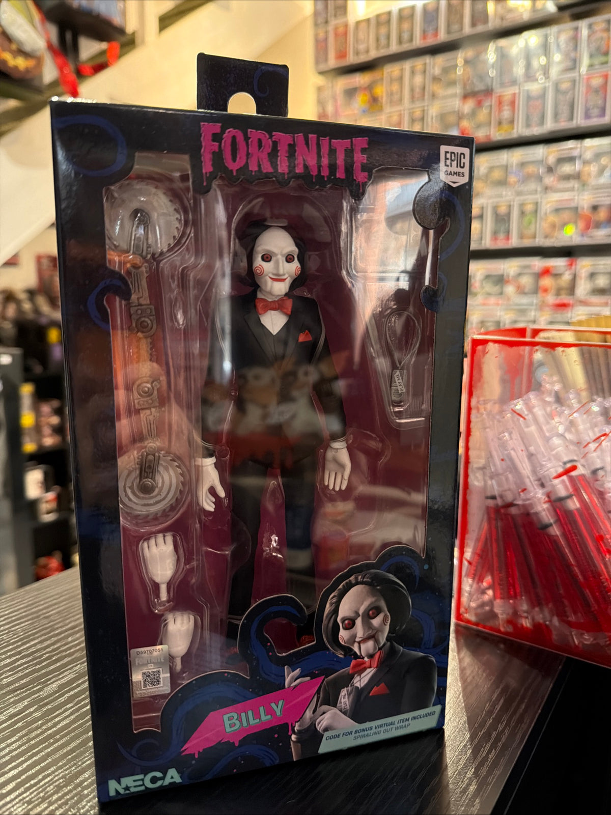 NECA Fortnite X Saw Fornitemares Billy The Puppet 7” Figure