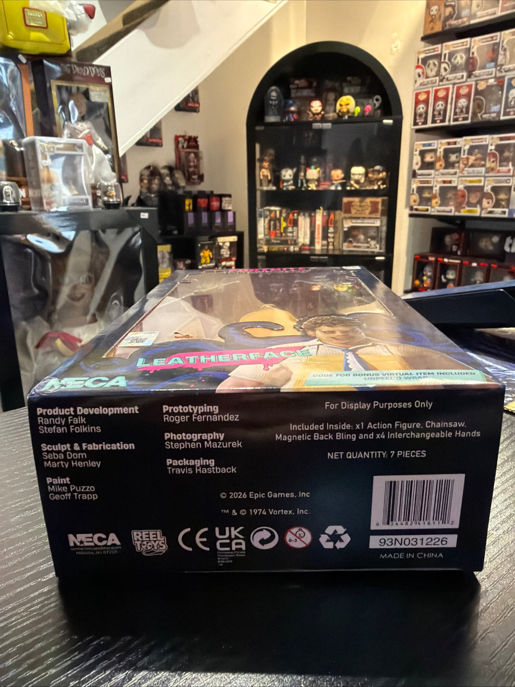NECA Fortnite x Leatherface Fortnitemares 7” Figure