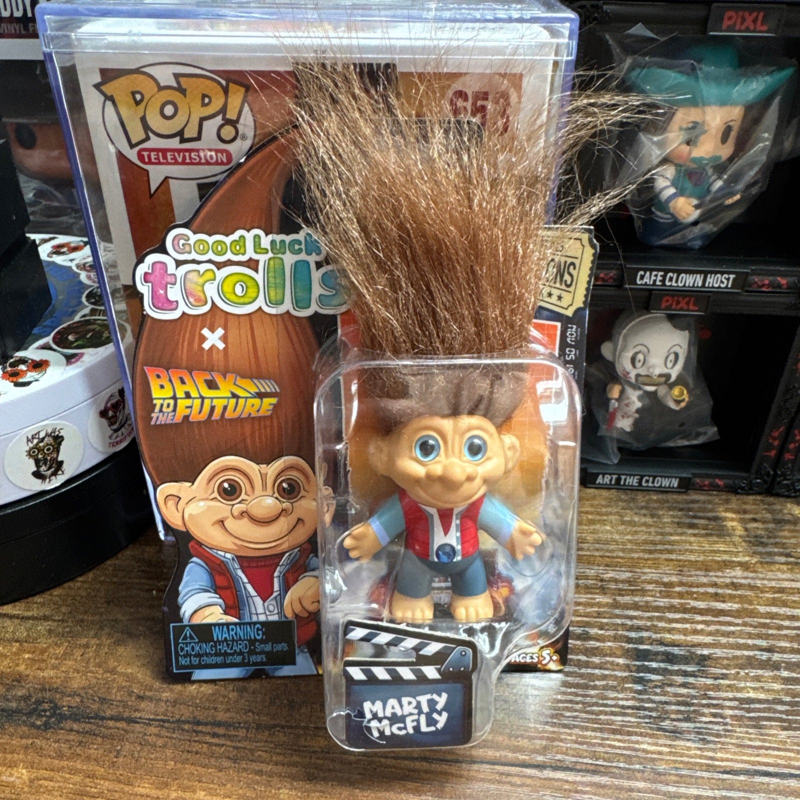 Good Luck Trolls X Back To The Future Marty McFly 2.25” Figure