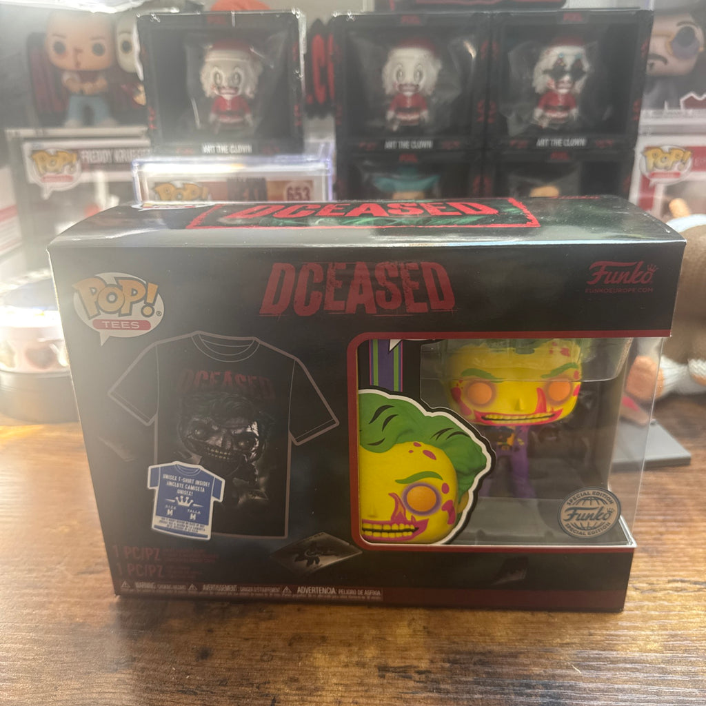 Dceased Joker Pop & Tee Blacklight Size Medium