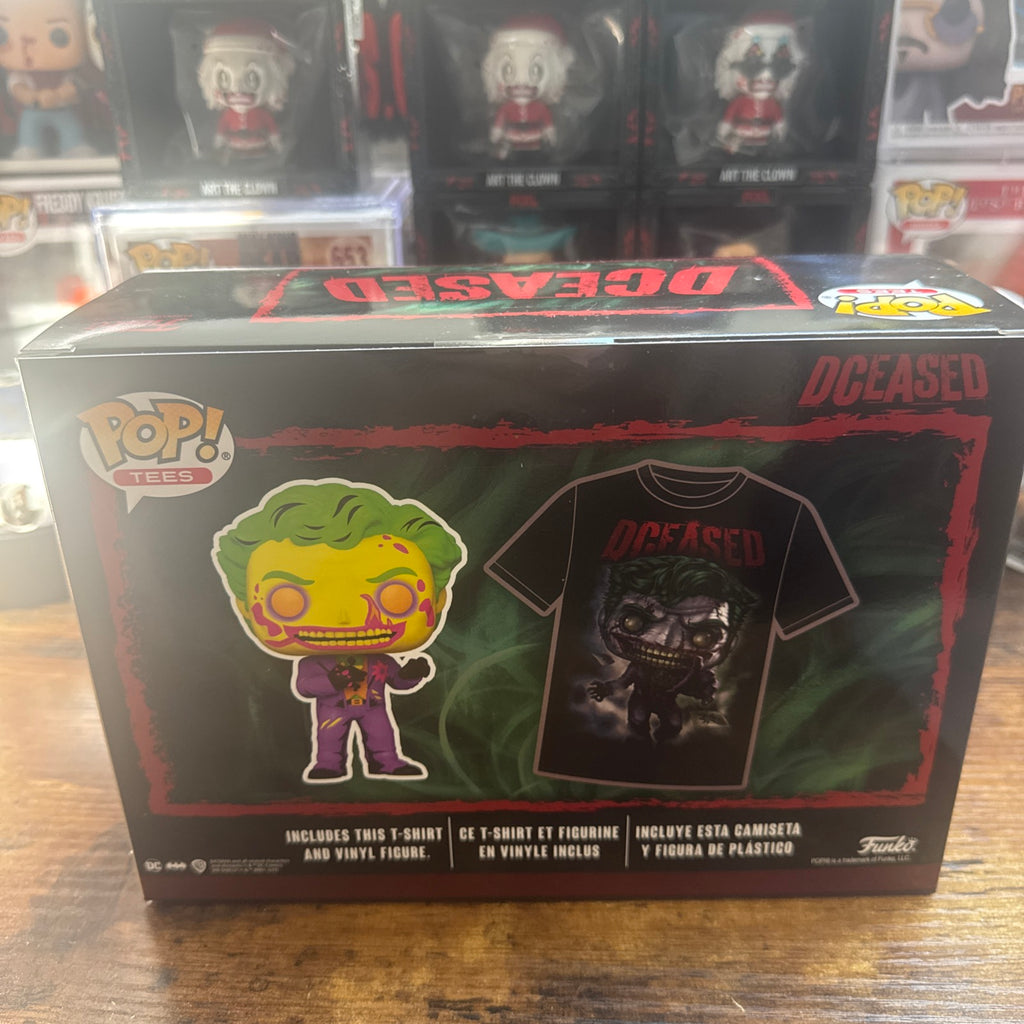 Dceased Joker Pop & Tee Blacklight Size Medium