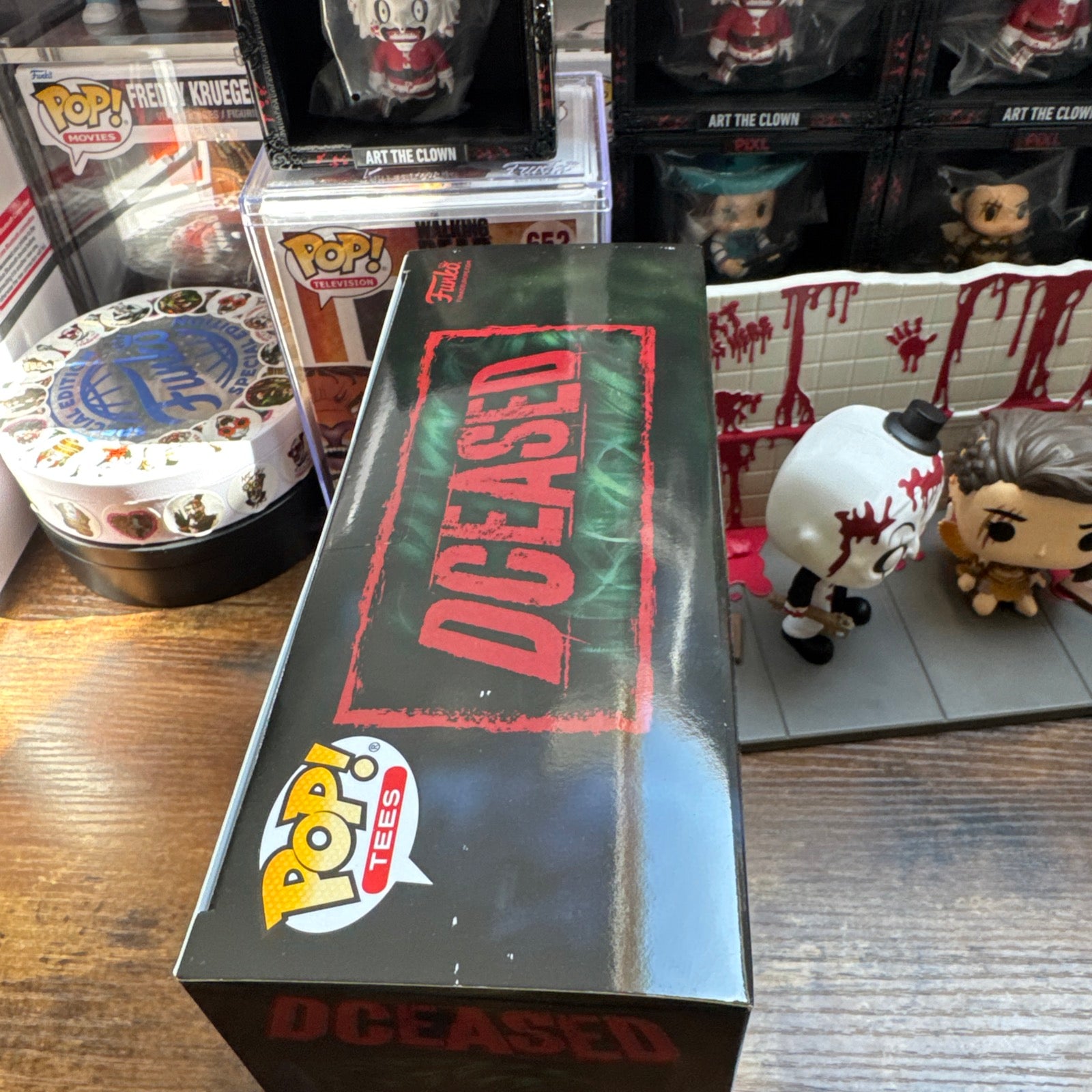 Dceased Joker Pop & Tee Blacklight Size Medium