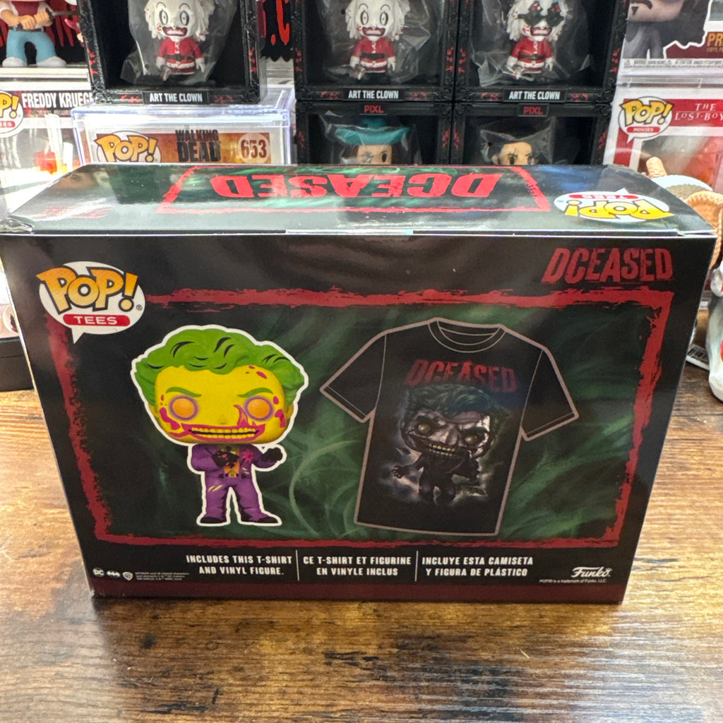 Dceased Joker Pop & Tee Blacklight Size XL