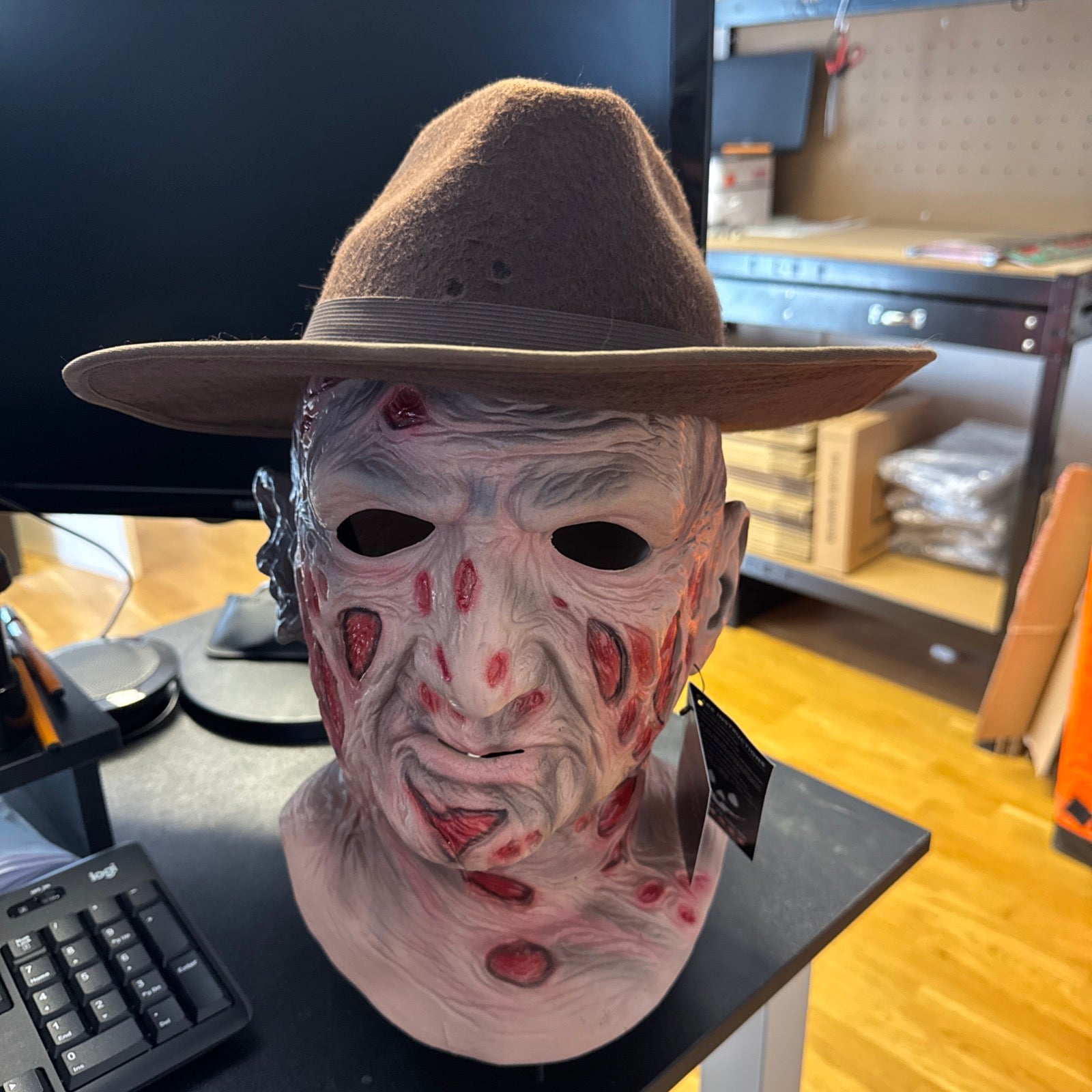 Trick or Treat Studios Latex Freddy Krueger Mask and Hat