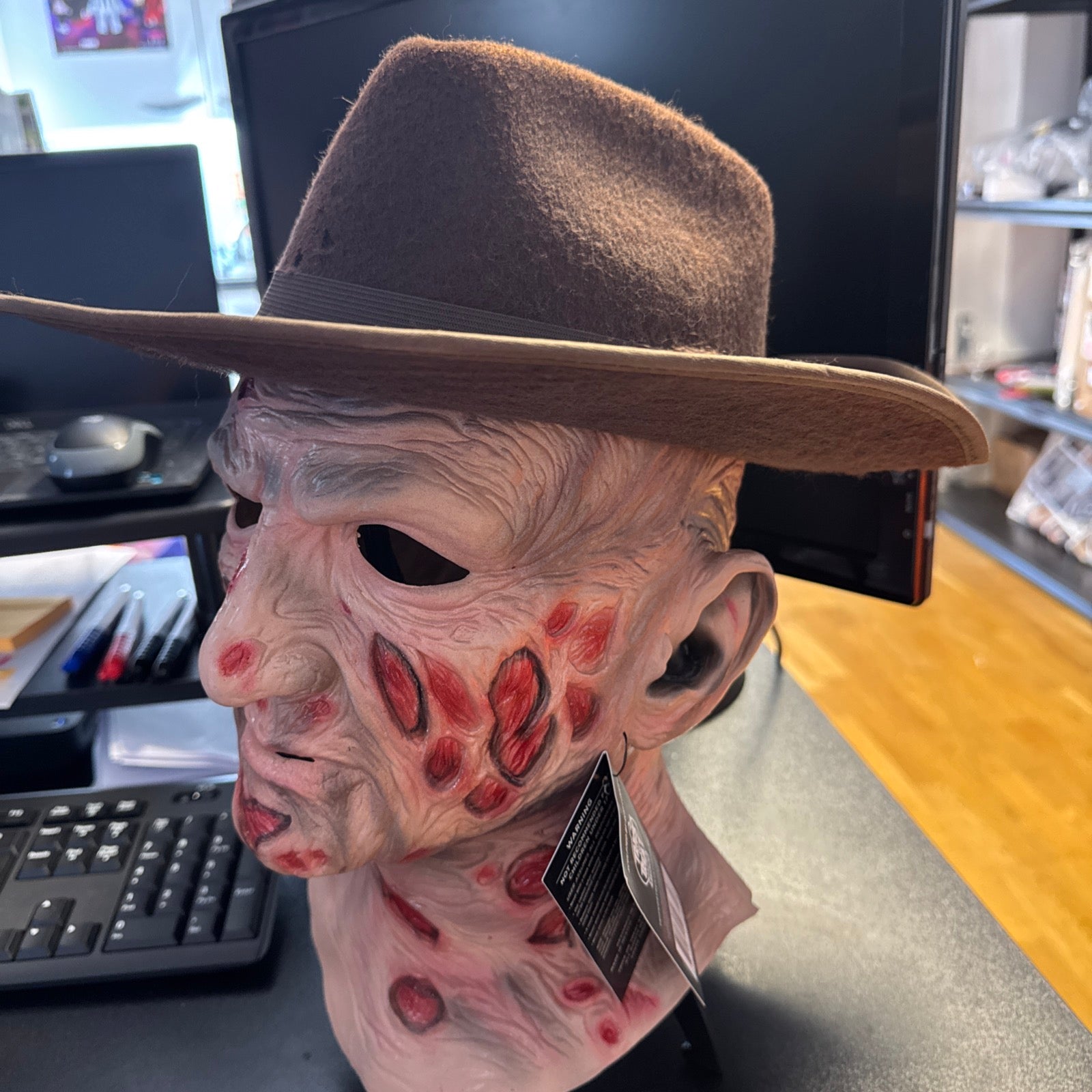 Trick or Treat Studios Latex Freddy Krueger Mask and Hat