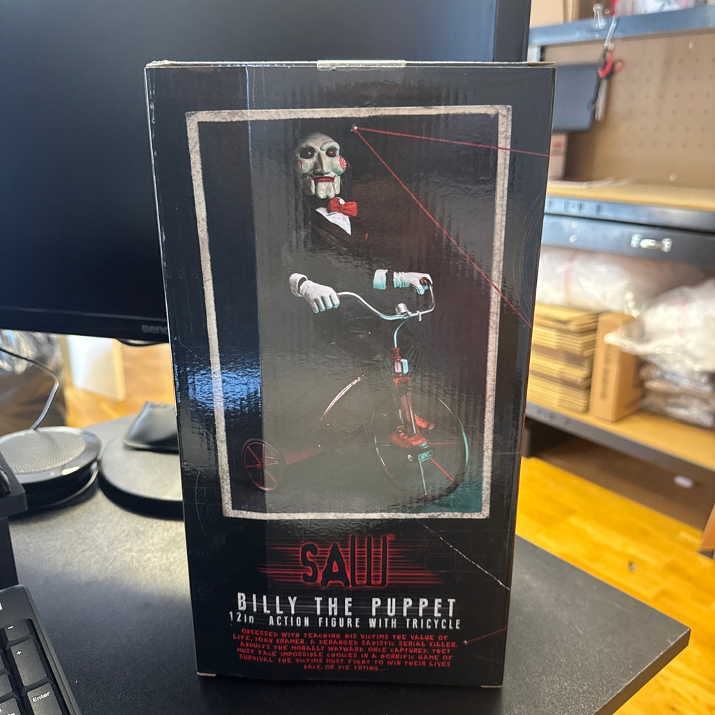 Billy The Puppet 12” Action Figure With Tricycle Push Button Sound