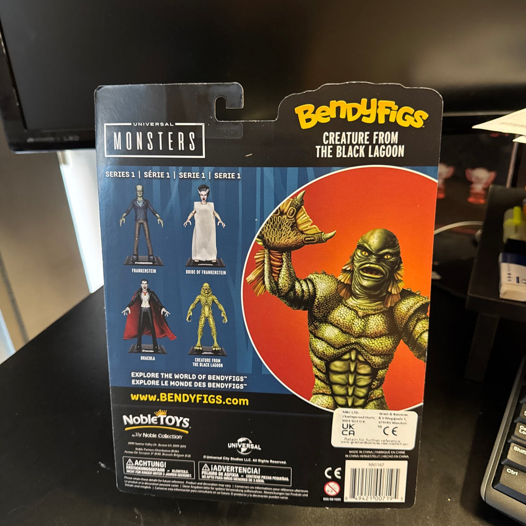 Noble Toys Creature From The Black Lagoon 7” BendyFigs Universal Monsters