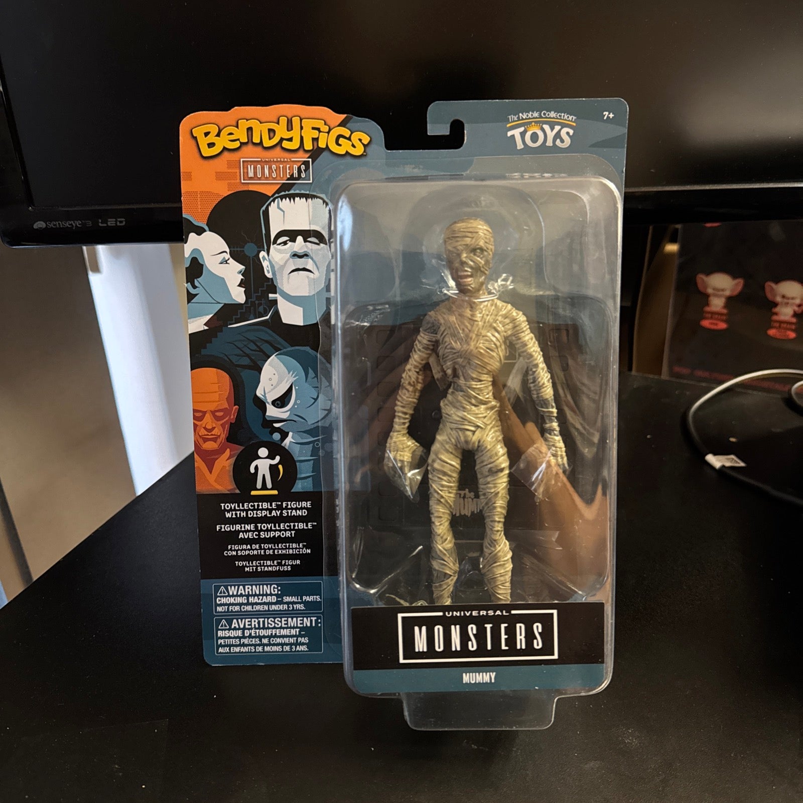 Noble Toys The Mummy 7” BendyFigs Universal Monsters
