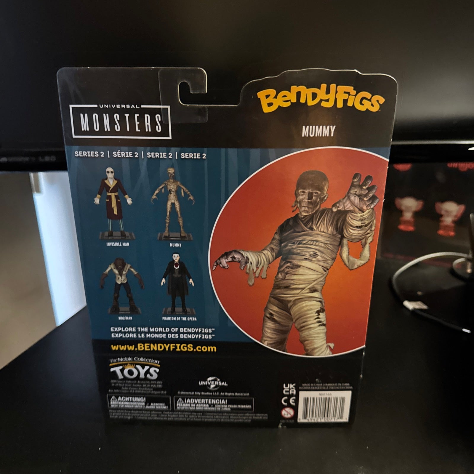 Noble Toys The Mummy 7” BendyFigs Universal Monsters