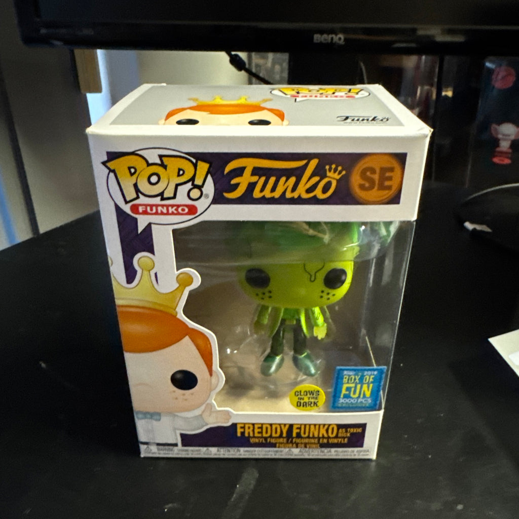 Vaulted Freddy Funko As Toxic Rick Rick And Morty 3000 PCS Glow In The Dark