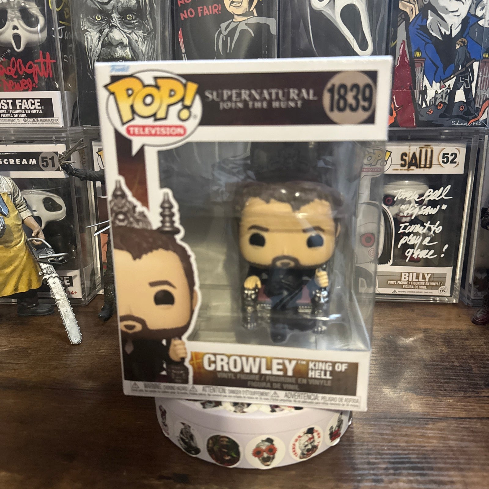 Crowley #1839 King Of Hell Pop Plus Supernatural Join The Hunt
