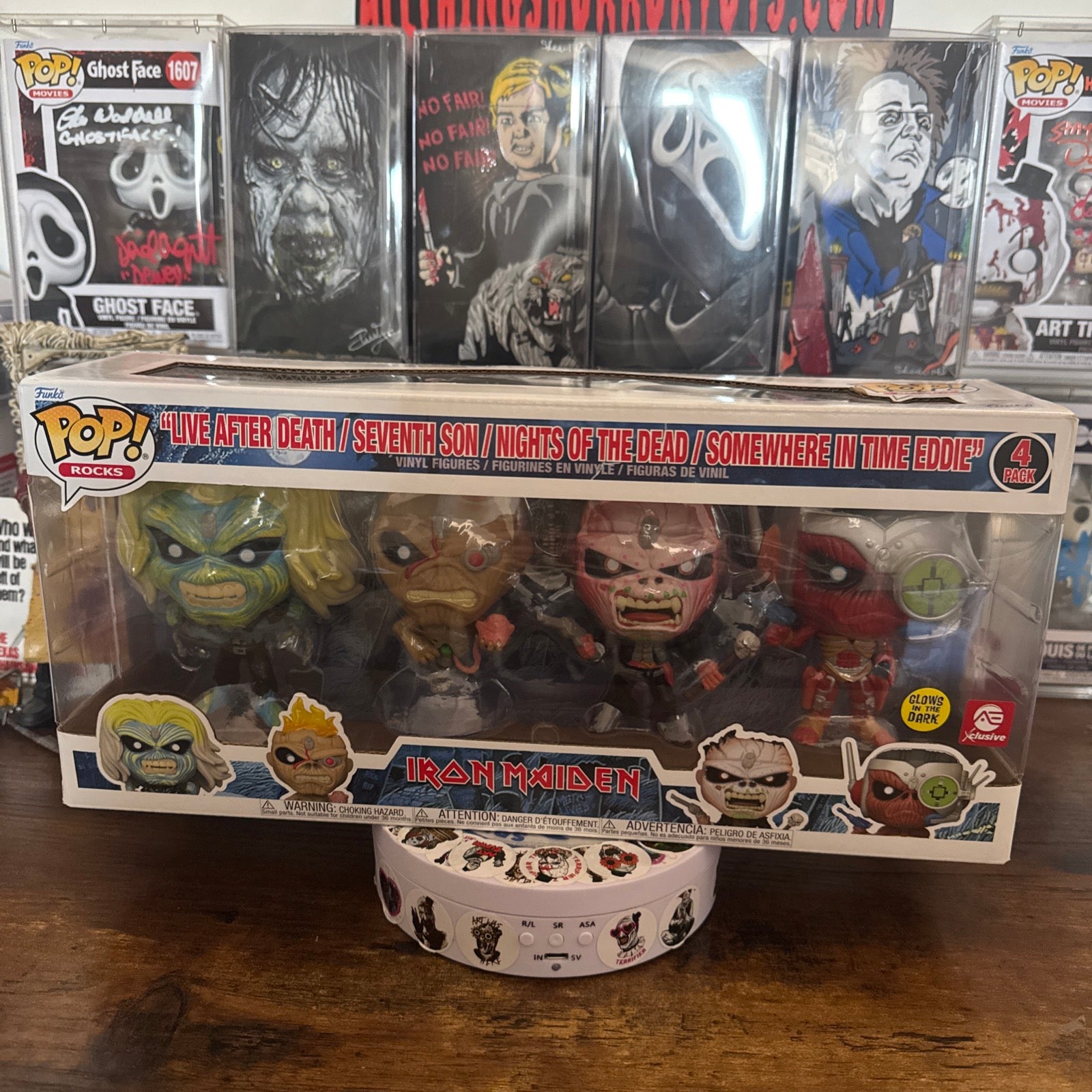 Pop Rocks Iron Maiden 4 Pack Live After Death/Seventh Son/Nights Of The Dead/Somewhere In Time Eddie